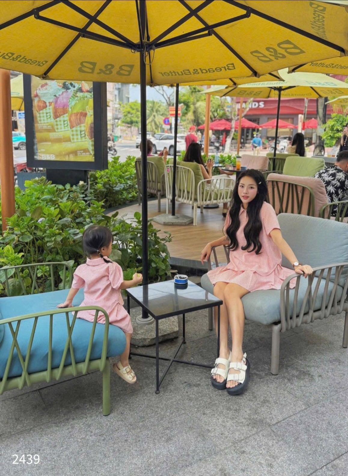 L446-SET CỌC TAY HỒNG CV MẸ BÉ