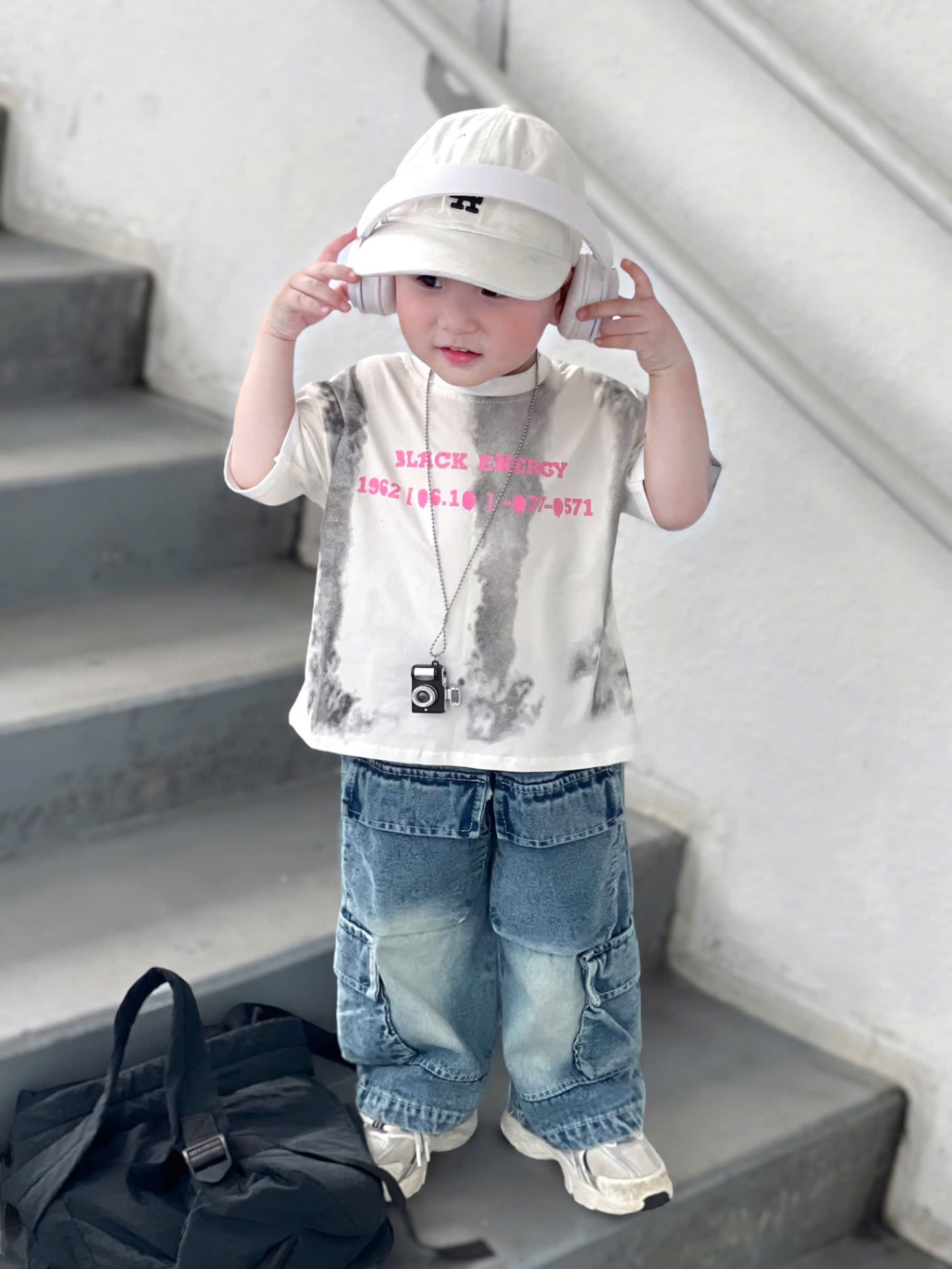 L496 - SET ÁO LOANG QUẦN JEAN TÚI HỘP CHO BÉ 2M