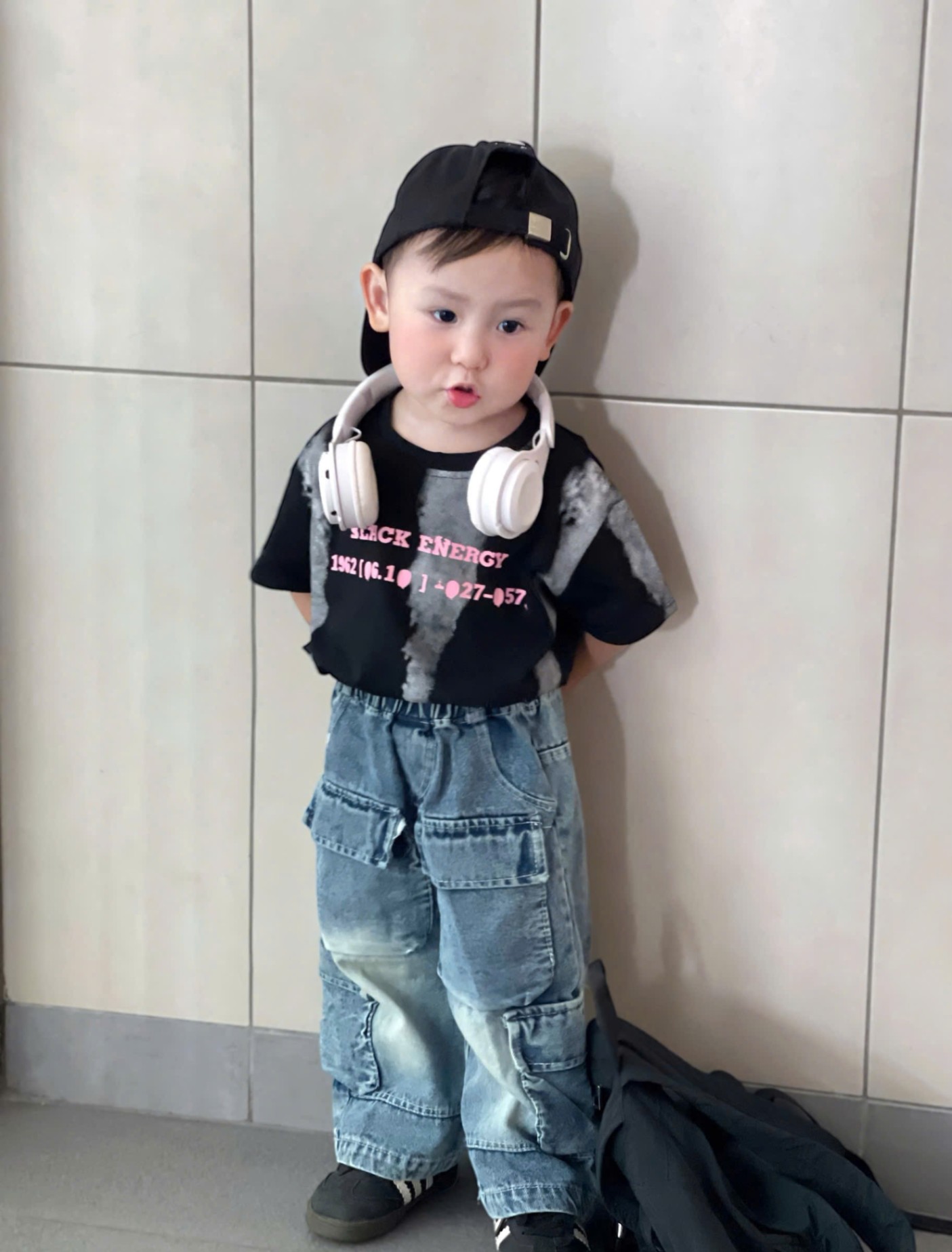 L496 - SET ÁO LOANG QUẦN JEAN TÚI HỘP CHO BÉ 2M
