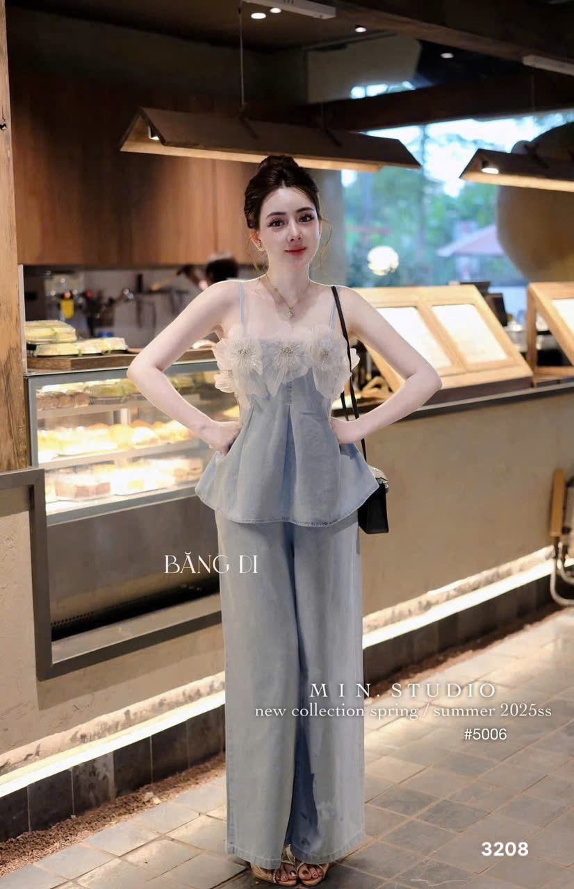 L487-SET BỘ 2 DÂY ĐÍNH HOA NỮ
