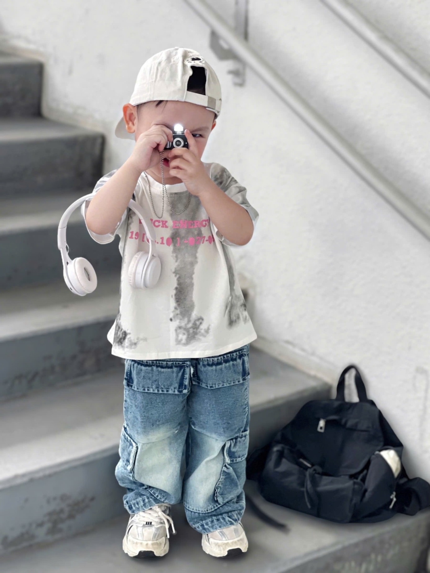 L496 - SET ÁO LOANG QUẦN JEAN TÚI HỘP CHO BÉ 2M