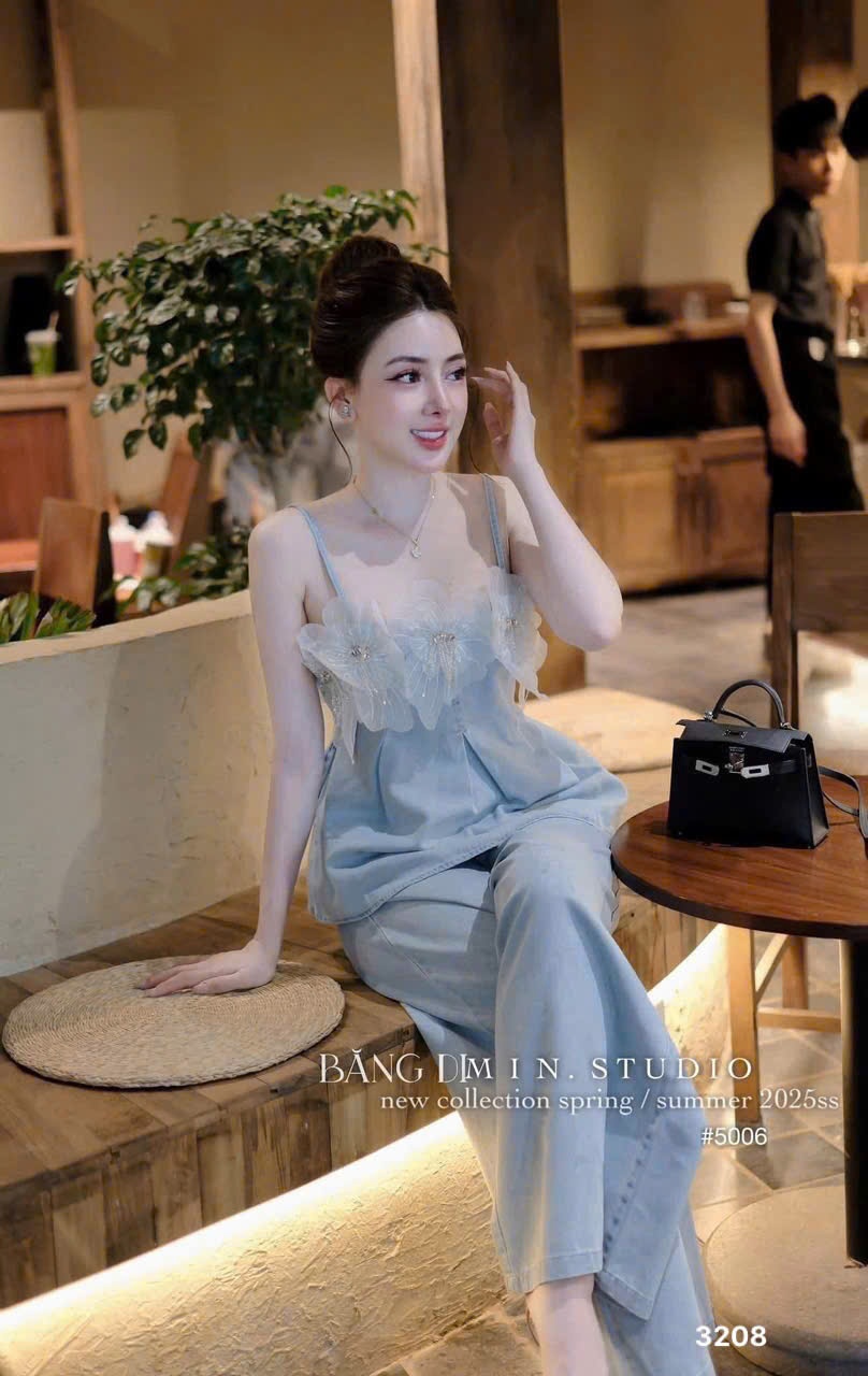 L487-SET BỘ 2 DÂY ĐÍNH HOA NỮ