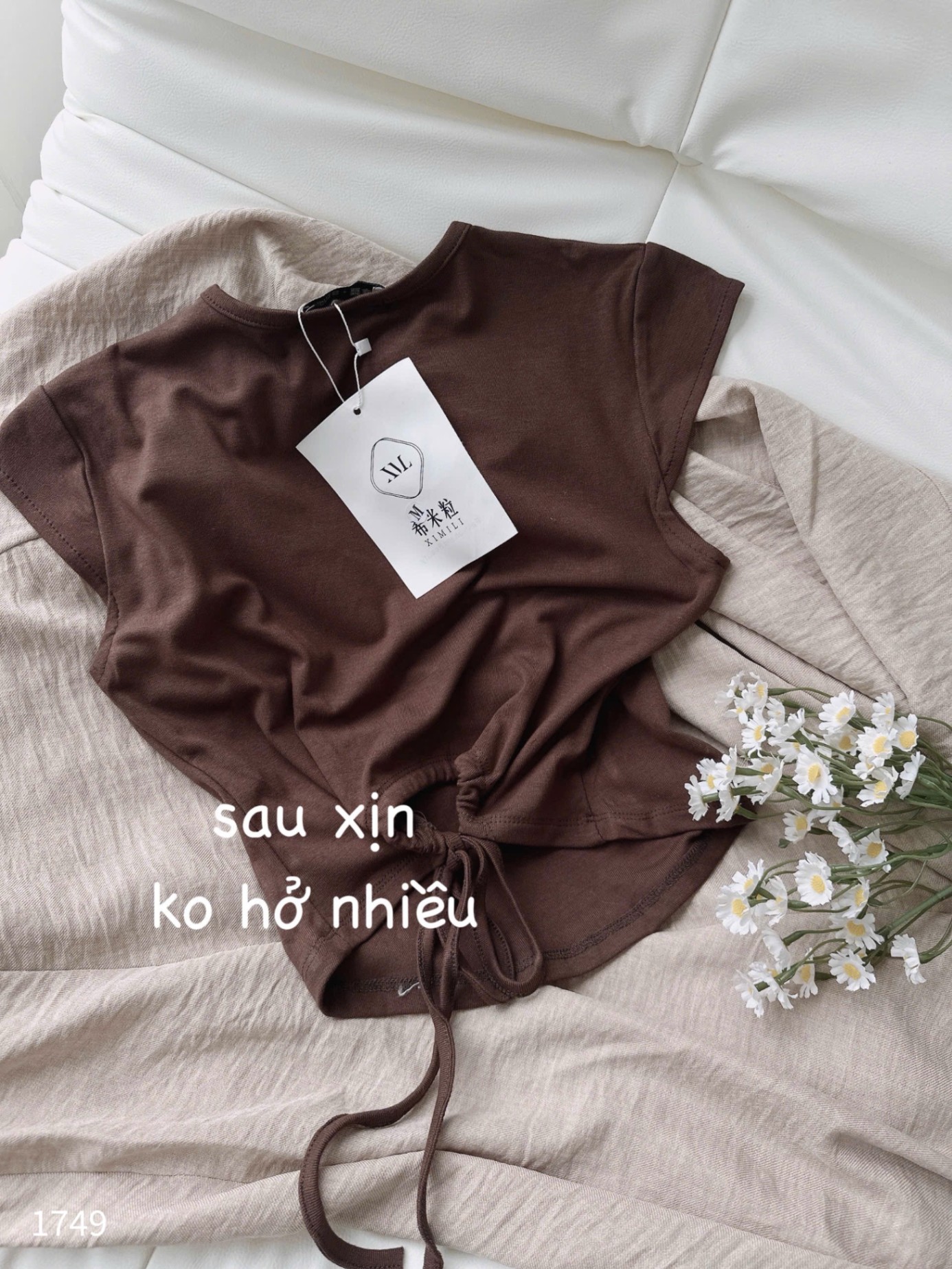 L504 - SET CHÂN VÁY ÁO DÚT LƯNG SAU