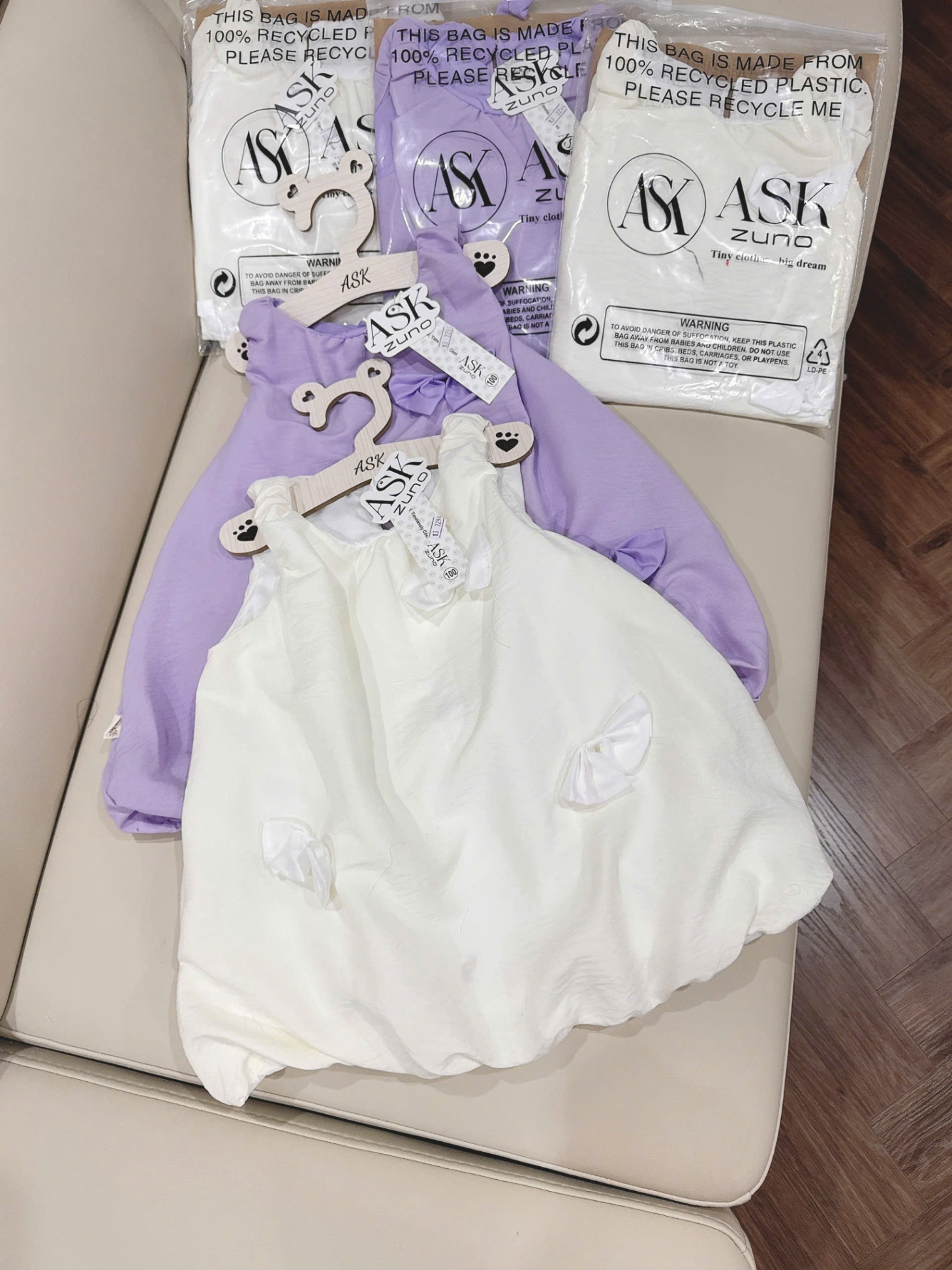 L502 - SET VÁY BỒNG KÈM MŨ XIU XINH BÉ GÁI