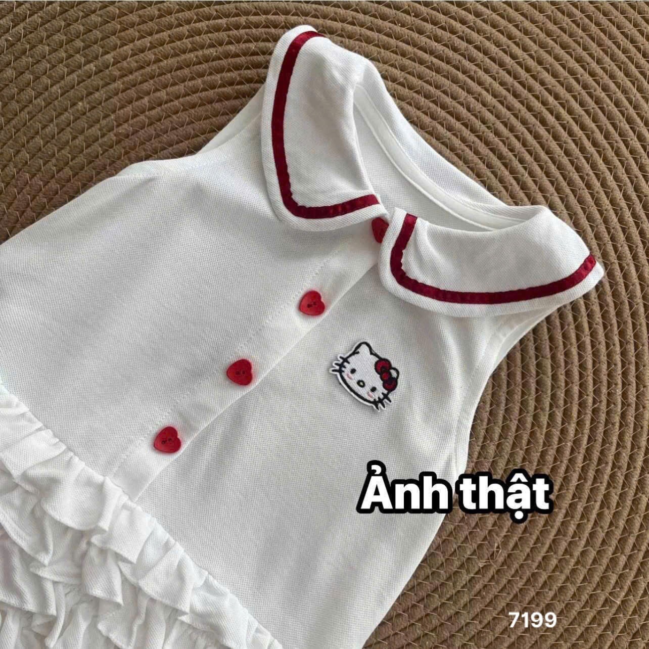 L501 - VÁY POLO BÉ GÁI PHỐI BÈO TẦNG