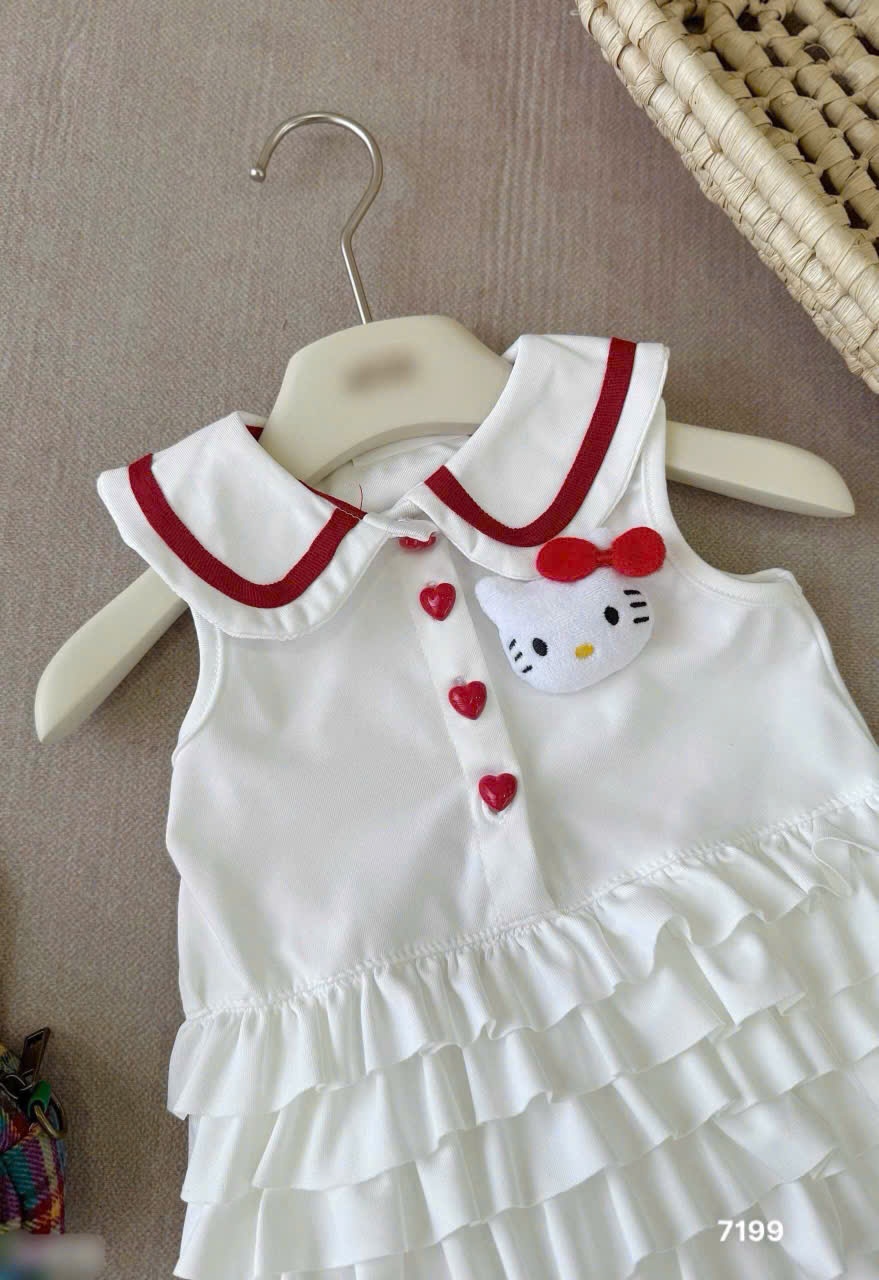 L501 - VÁY POLO BÉ GÁI PHỐI BÈO TẦNG