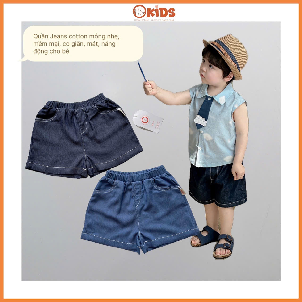 ST255-QUẦN BÒ GIẤY CHO BÉ