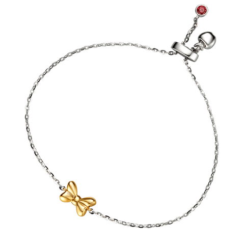 Lắc tay bạc đính đá Disney Snow