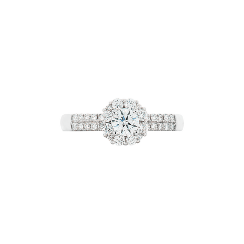 Nhẫn Kim cương Vàng trắng 14K PNJ DDDDW001758