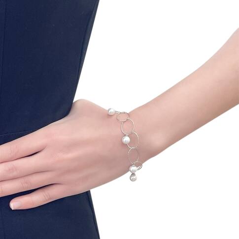 Lắc bạc đính đá Silver NH00W060001