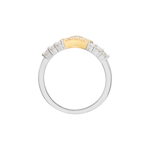 Nhẫn Kim cương Vàng trắng 14K Disney|PNJ Sleeping Beauty DDDDC001106