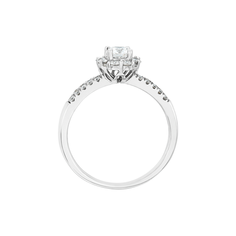 Nhẫn Kim cương Vàng trắng 14K PNJ DDDDW001758