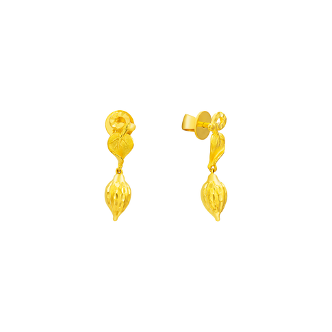 Bông tai cưới Vàng 24K Trầu Cau 0000Y001836