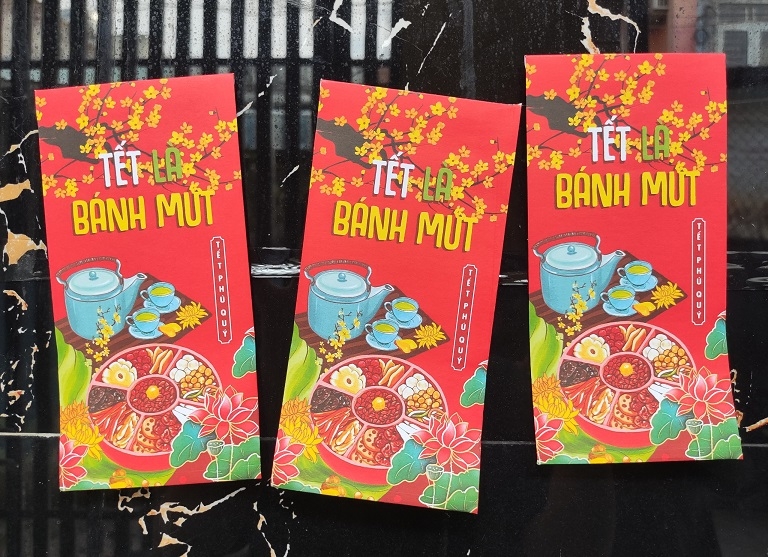 Bao lì xì giấy, xấp 100 cái, nhiều mẫu, hàng sỉ thùng - lì xì giấy giá sỉ