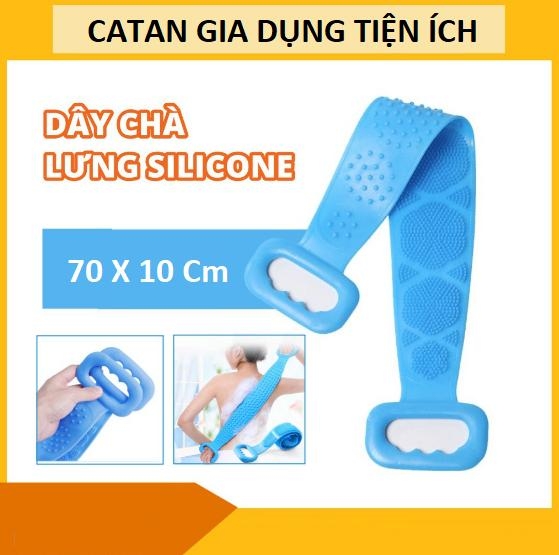 DÂY CHÀ LƯNG SILICONE TẨY TẾ BÀO CHẾT GIÚP LƯU THÔNG MÁU, DÂY TẮM CHÀ LƯNG 2 MẶT - dây chà lưng silicon giá sỉ