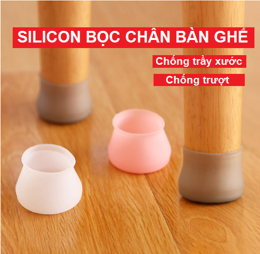 VỎ BỌC CHÂN BÀN GHẾ BẰNG SILICON DÀY CHỐNG XƯỚC SÀN, BỊT CHÂN BÀN GHẾ - BỌC CHÂN BÀN CHẾ GIÁ SỈ