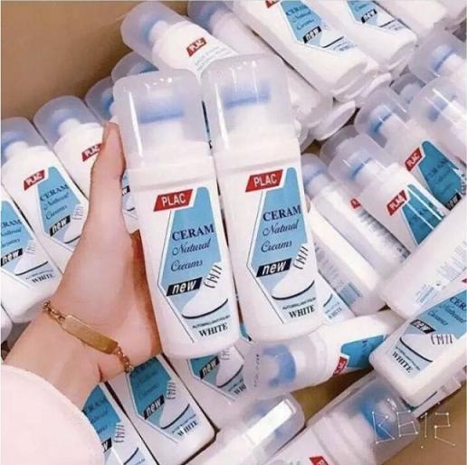 Nước tẩy trắng giày PLAC - chai có đầu chà 100ml - Plac chà giày giá sỉ