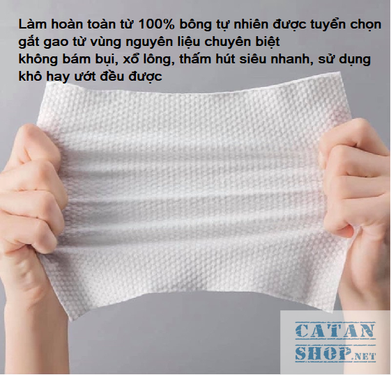 Khăn lau mặt khô Animerry dùng 1 lần, cotton cao cấp tự nhiên, cuộn khăn mặt khô tẩy trang đa năng - khăn lau trái đào giá sỉ