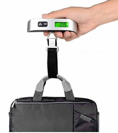 Cân Vali inox Cân điện tử hành lý xách tay 50kg Electronic luggage scale - cân vali giá sỉ