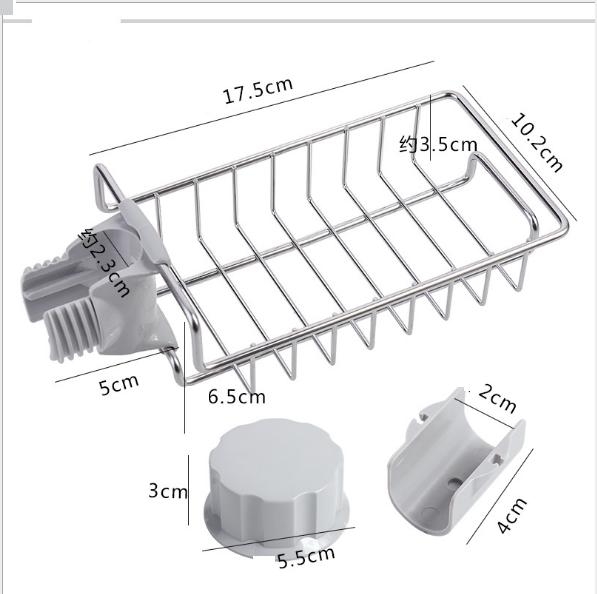 Rổ treo vòi nước rửa chén, giá treo vòi nước phòng tắm - Rổ treo vòi nước inox giá sỉ