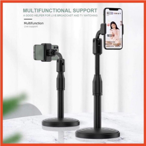 Giá đỡ điện thoại Microphone Stands, kẹp chống lưng 360 ,đế chân tròn để bàn, giá đỡ tiện lợi đa năng - kệ điện thoại giá sỉ