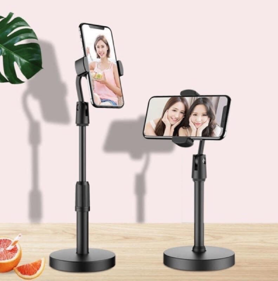 Giá đỡ điện thoại Microphone Stands, kẹp chống lưng 360 ,đế chân tròn để bàn, giá đỡ tiện lợi đa năng - kệ điện thoại giá sỉ