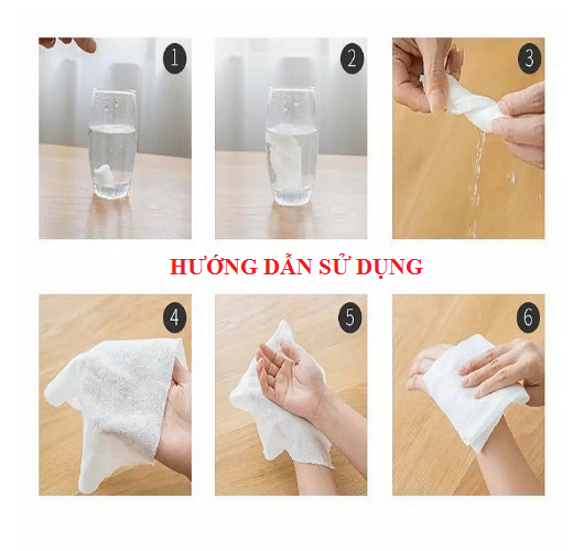 Bịch 100 viên khăn giấy nén hình viên kẹo bỏ túi khi đi du lịch, 50 viên khăn lau mặt dạng nén dùng một lần siêu tiện lợi - khăn nén giá sỉ