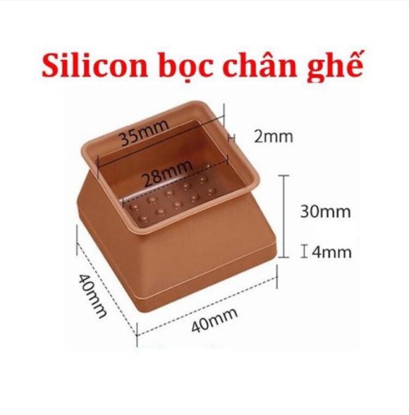 VỎ BỌC CHÂN BÀN GHẾ BẰNG SILICON DÀY CHỐNG XƯỚC SÀN, BỊT CHÂN BÀN GHẾ - BỌC CHÂN BÀN CHẾ GIÁ SỈ