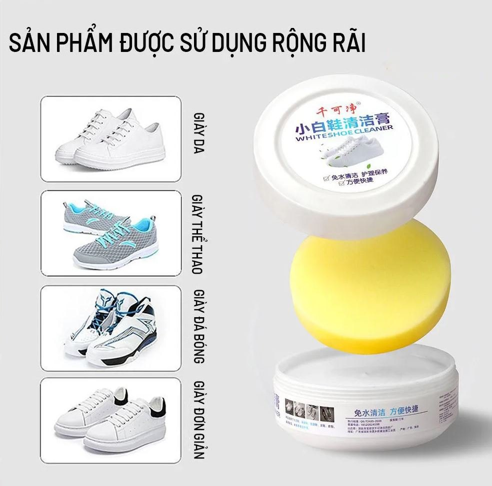 Sáp vệ sinh giày siêu sạch không cần nước 260g kèm mút -  Sáp lau chùi giá sỉ