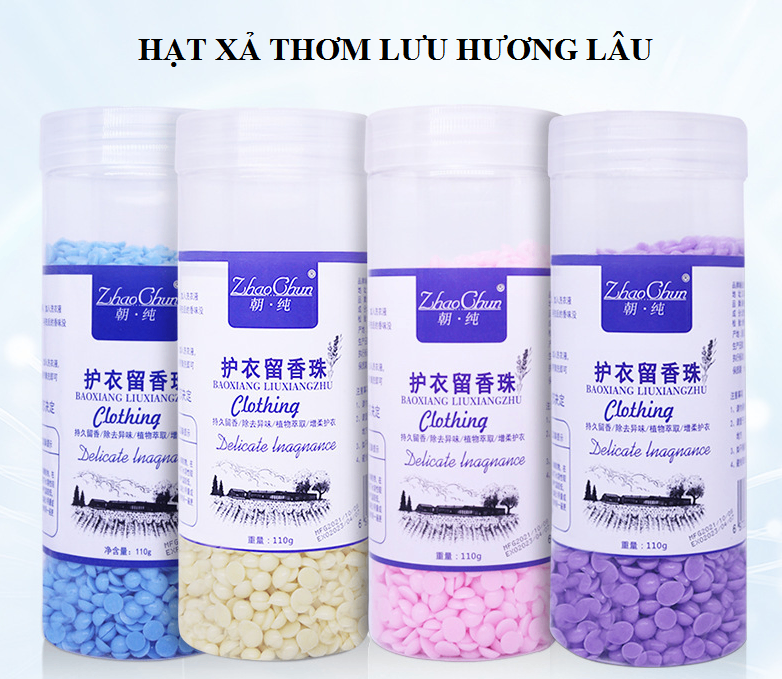 Hạt xả thơm quần áo máy giặt cao cấp, viên xả vải thơm hũ 110G - Viên xả thơm vải giá sỉ