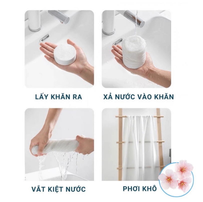 Khăn Tắm Nén CÔ GÁI Du Lịch, Dạng Viên (70x140cm), Dùng Một Lần, Cotton, Siêu Thấm Nước, Nhỏ Gọn Tiện Lợi - Khăn tắm nén giá sỉ