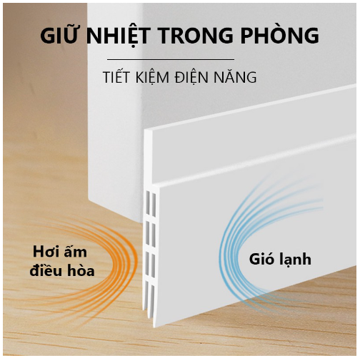 Ron Chặn Khe Cửa Đa Năng Dài 1 Mét Chống Nước, Thanh Dán Chắn Cửa Chống Bụi, Côn Trùng - Ron 100cm giá sỉ