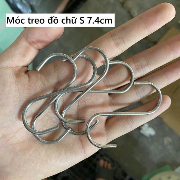 Móc treo đồ chữ S inox 304 - Móc treo đơn inox giá sỉ