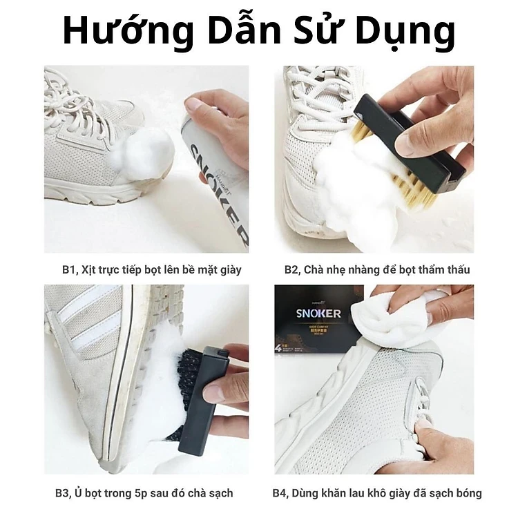 Chai xịt Dung Dịch Vệ Sinh Sneaker 300ml ,Chai Xịt Tạo Bọt Vệ Sinh Giày Cao Cấp Khử Mùi, Tẩy Trắng Giày Dép, Túi Xách Siêu Tốc - Chai xịt vệ sinh giày Sneaker giá sỉ