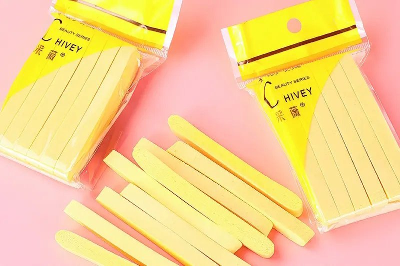 Bịch 12 Bông nở bọt biển tẩy trang siêu mềm Chivey rửa mặt siêu sạch - Set 12 bông tẩy trang Chivey giá sỉ