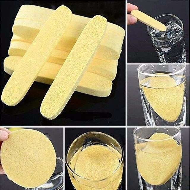 Bịch 12 Bông nở bọt biển tẩy trang siêu mềm Chivey rửa mặt siêu sạch - Set 12 bông tẩy trang Chivey giá sỉ