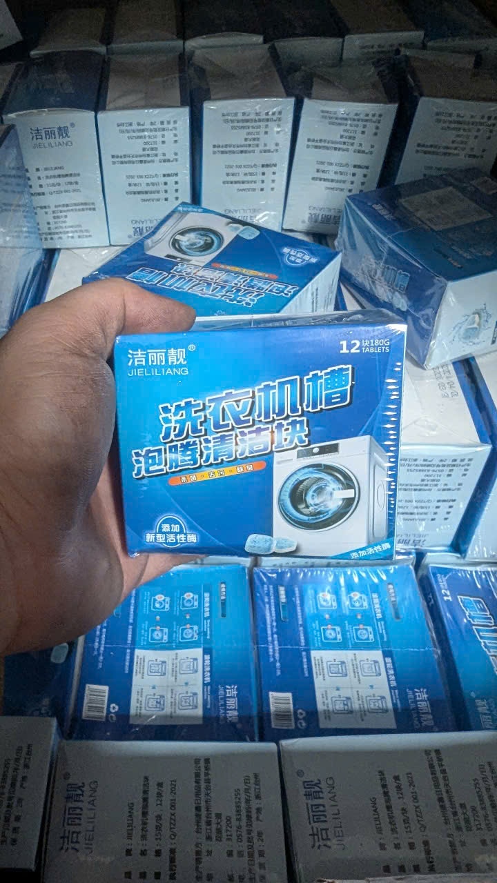 Viên sủi tẩy lồng máy giặt (Hộp 12 viên) - Viên tẩy lồng giặt giá sỉ