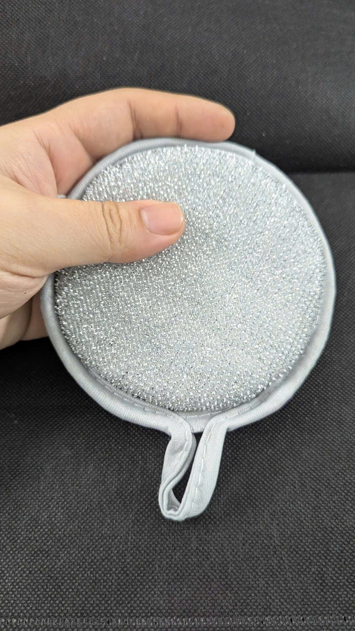 Bùi nhùi sợi kim loại 3 lớp chuyên dụng rửa chén ,bát, đĩa cọ xoong, nồi, chảo - Bùi nhùi ba lớp giá sỉ