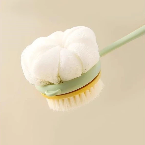Cây bông tắm chà lưng hai mặt hình Măng Cụt mềm mại dễ thương - Cây bông tắm chà lưng Măng Cụt giá sỉ