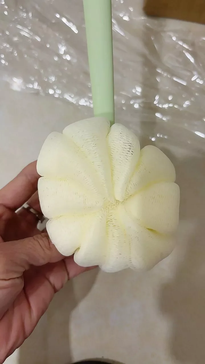 Cây bông tắm chà lưng hai mặt hình Măng Cụt mềm mại dễ thương - Cây bông tắm chà lưng Măng Cụt giá sỉ