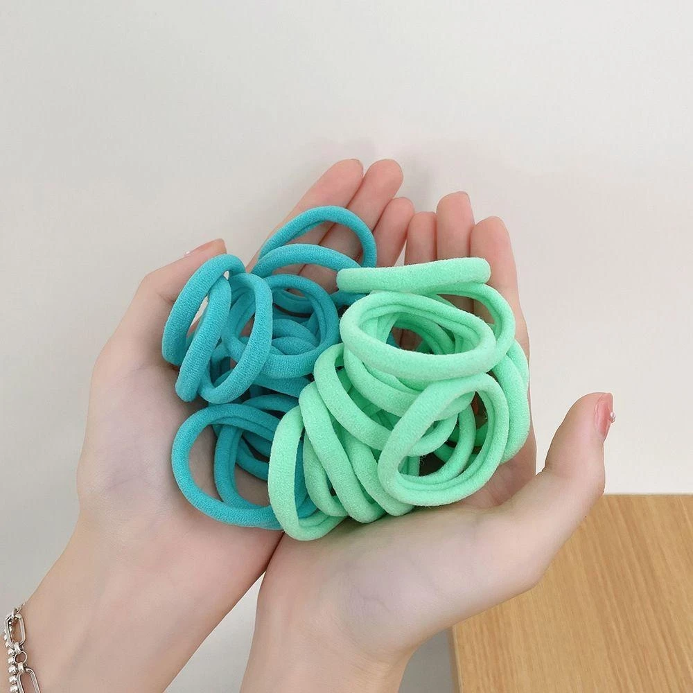 Gói 50 chun buộc tóc bản to nhiều màu dễ thương, xinh đẹp, tiện lợi - GÓi 50 chun buộc tóc giá sỉ