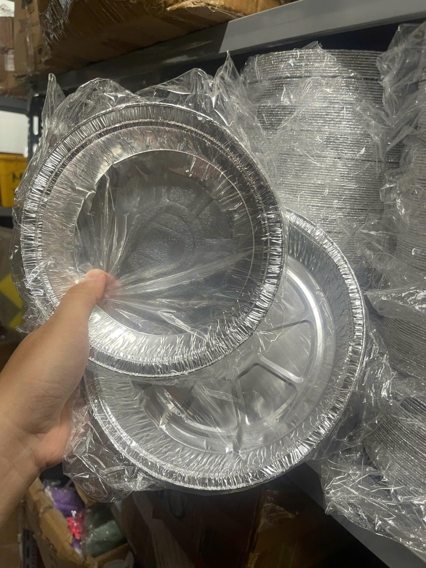 Dĩa bạc 18cm - 22cm, khay nướng, khay giấy bạc lót nồi chiên không dầu, nướng bánh bông lan, hào, bánh mì bơ - dĩa giấy bạc giá sỉ