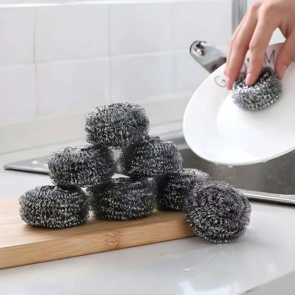 Gói 6 Miếng bùi nhùi Cọ Nồi, Xoong Inox - Gói 6 Miếng Bùi Nhùi Chà Xoong giá sỉ