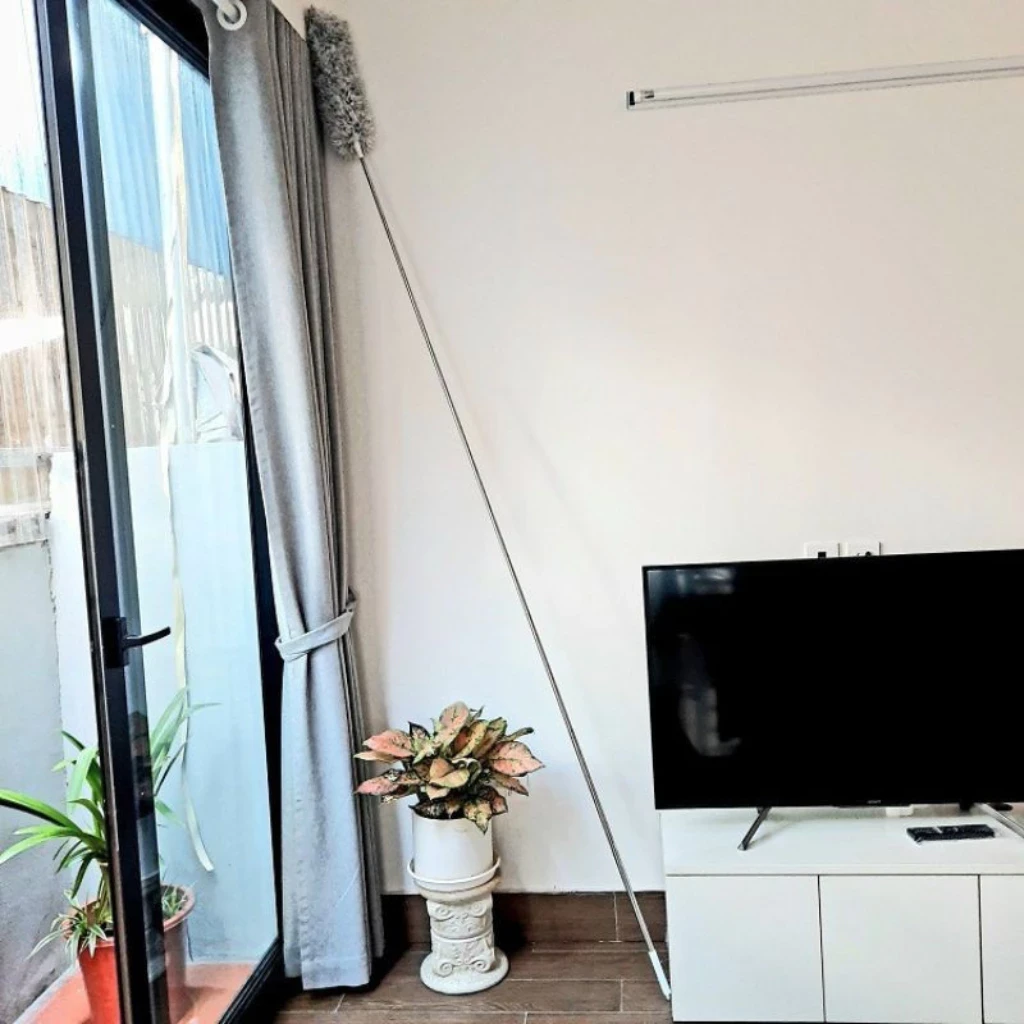 Chổi quét trần nhà cán dài 2.8m có thể gấp gọn , Cây phủi bụi trần nhà rút gọn - Chổi quét trần giá sỉ