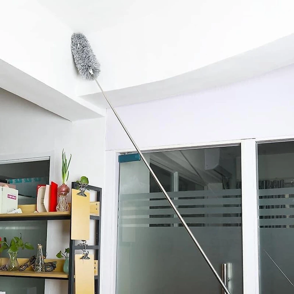 Chổi quét trần nhà cán dài 2.8m có thể gấp gọn , Cây phủi bụi trần nhà rút gọn - Chổi quét trần giá sỉ