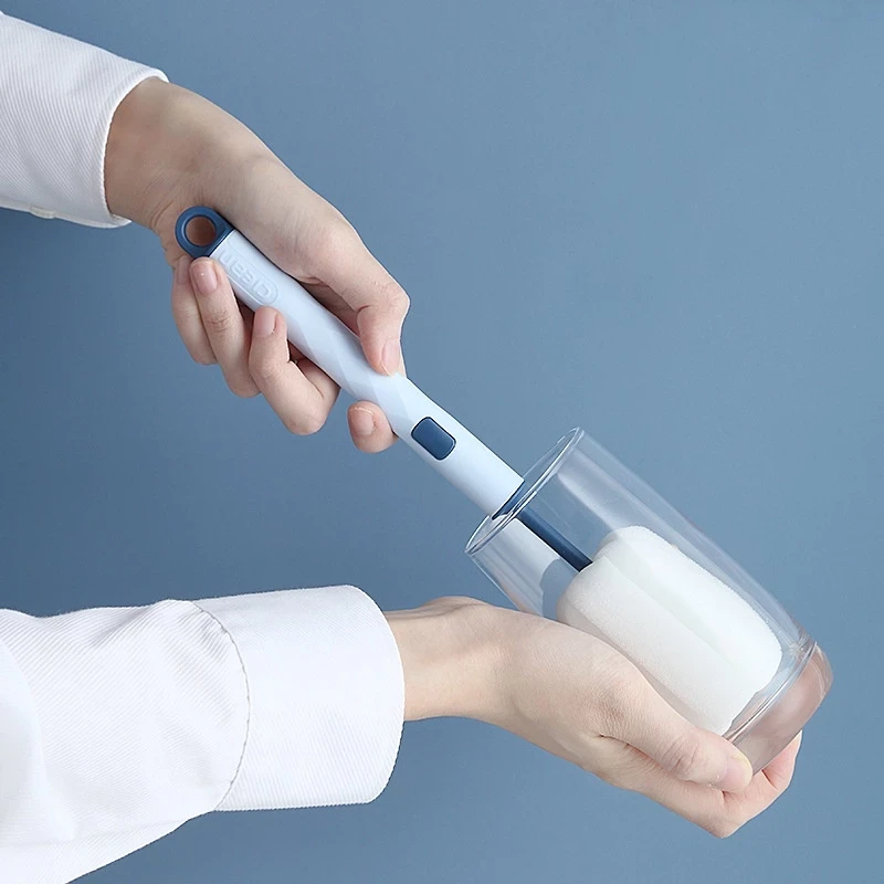 Cọ Rửa Bình Sữa, Ly, Cốc Bằng Mút Xốp Hình Kẹo Bông - Dụng Cụ Chà Rửa, Vệ Sinh Chai Lọ Siêu Sạch - Cọ vệ sinh bình chai giá sỉ