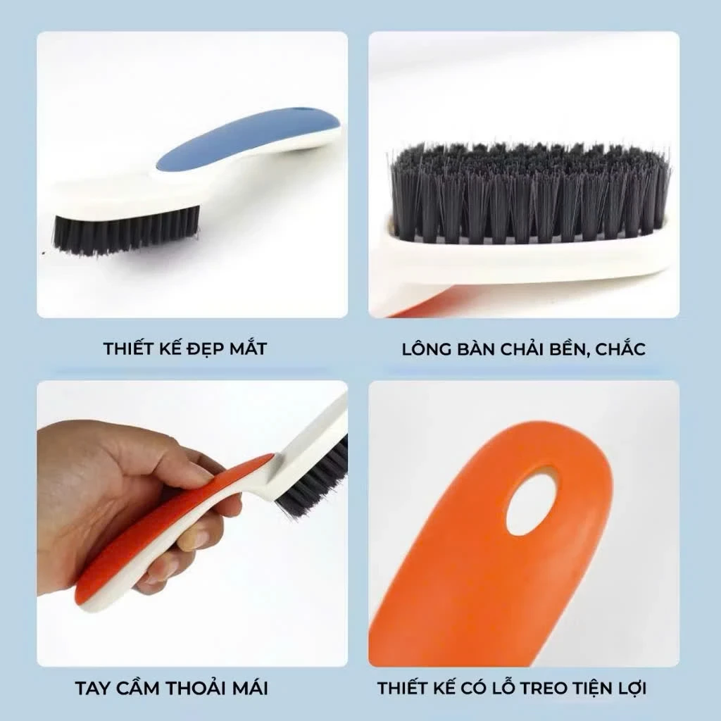 Bàn Chải Mini Đánh Giày Lông Cứng Cán Nhựa Đa Năng, vệ sinh Sạch Giày Bền Đẹp Tiện Lợi - Bàn chải đánh giày mini giá sỉ