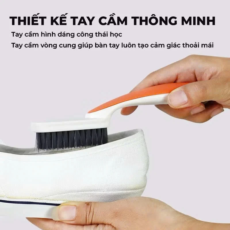 Bàn Chải Mini Đánh Giày Lông Cứng Cán Nhựa Đa Năng, vệ sinh Sạch Giày Bền Đẹp Tiện Lợi - Bàn chải đánh giày mini giá sỉ