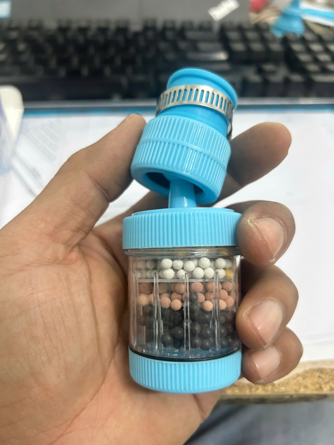 Bộ đầu lọc vòi nước carbon 6 lớp đa năng xoay 360° kích thước 3x12cm - Đầu vòi lọc nước carbon 6 lớp 360° giá sỉ