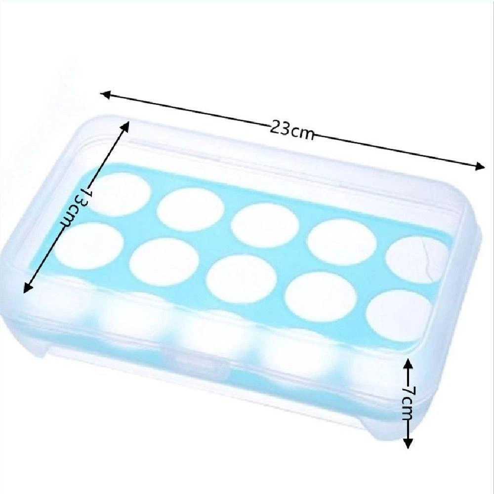 Hộp nhựa Bảo Quản Trứng 15 quả kèm khay có nắp gài siêu tiện lợi - Hộp bảo quản trứng giá sỉ
